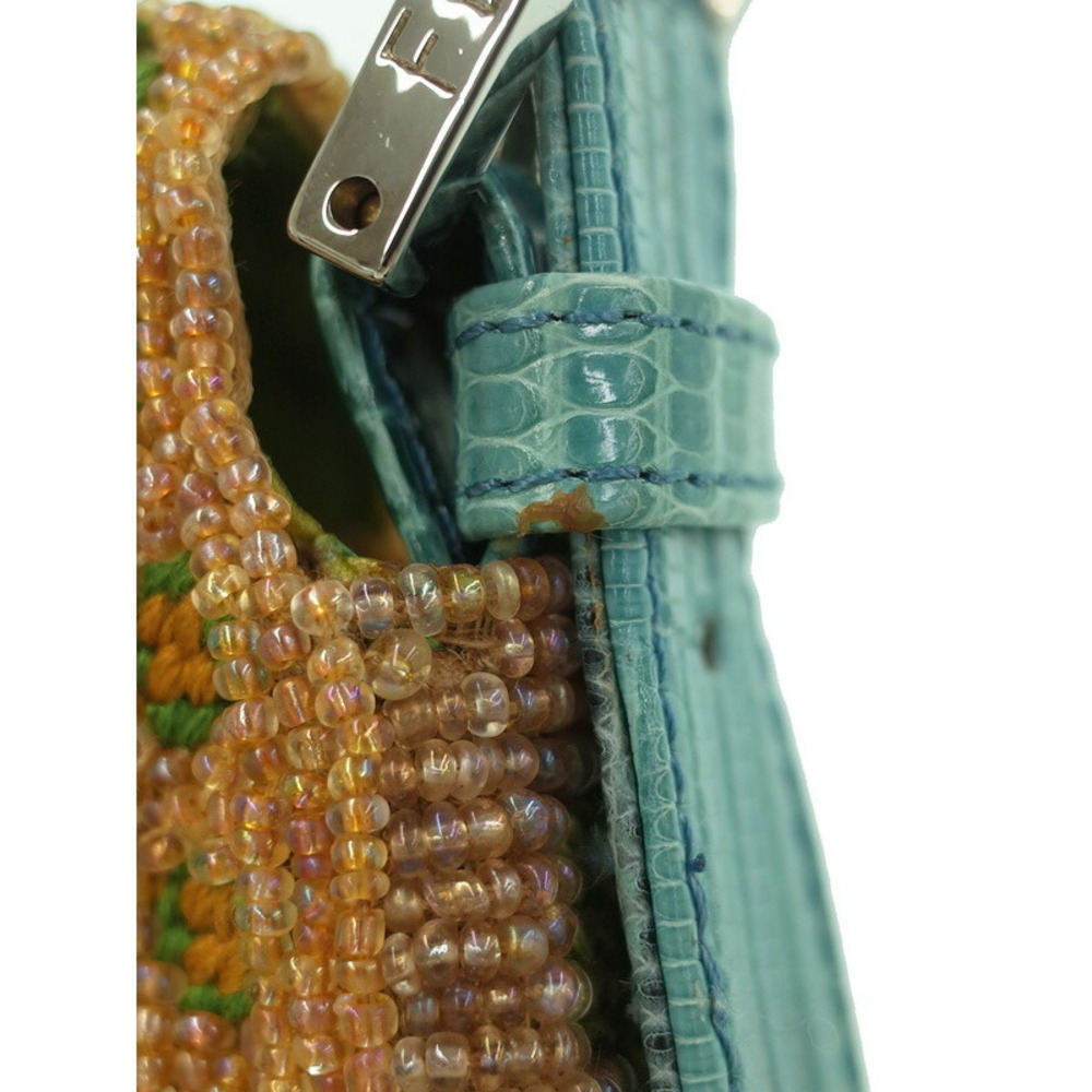 Fendi Beaded Mamma Bucket Semi Shoulder Bag - Picture 8 of 9
